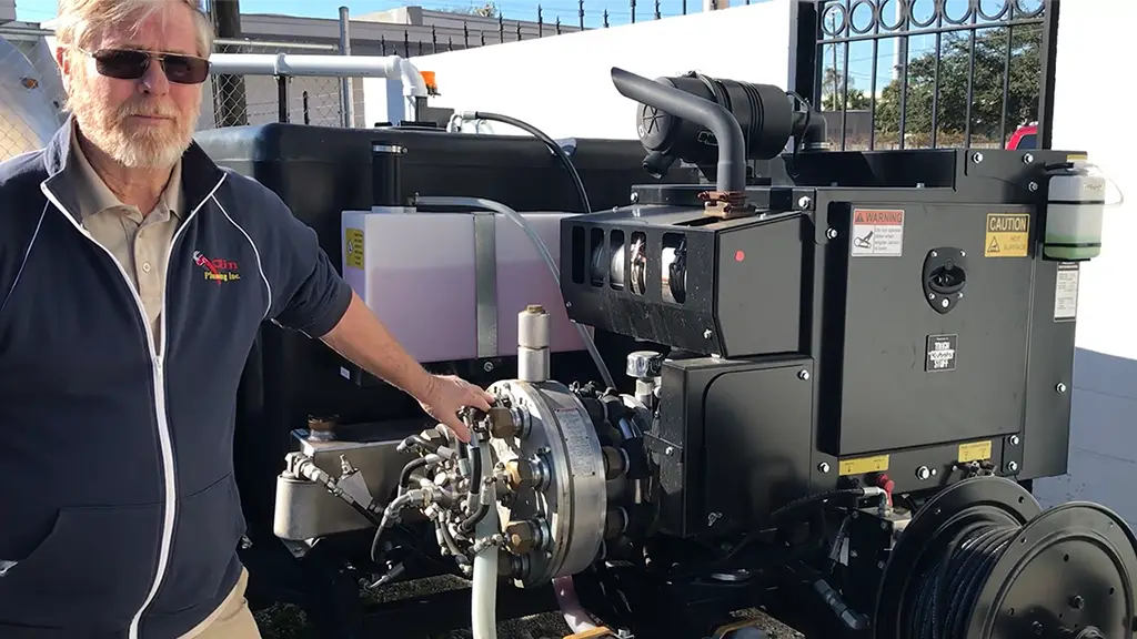 Derek Olin and the Haben Trailer Drain Jetter