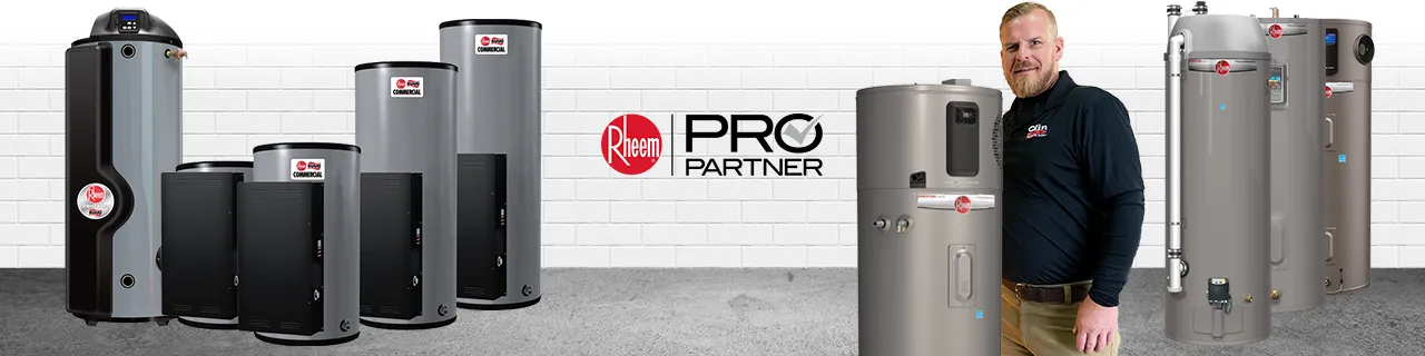 Mark with water heaters - Rheem Pro Partner