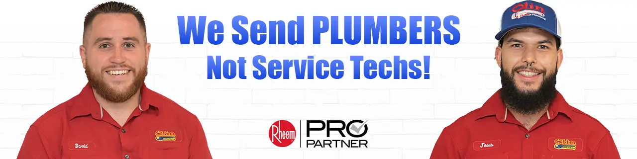 We Send Plumbers Not Service Techs - Rheem Pro Partner