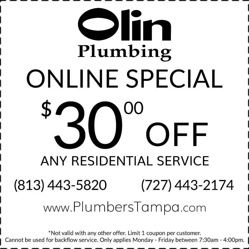 Tampa Plumbing Coupon